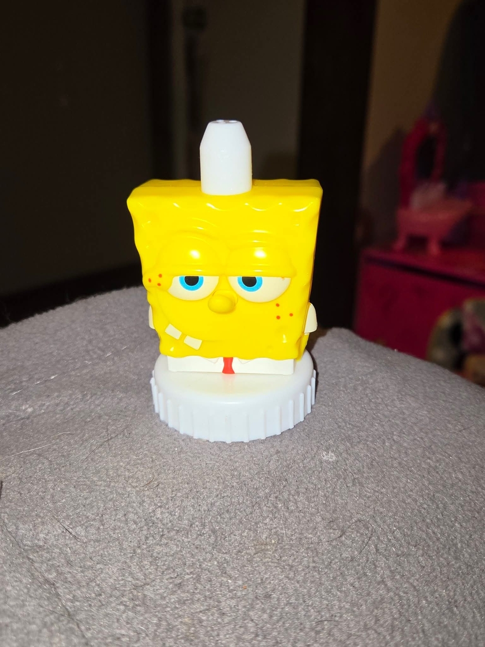 Spongebob Reusable Plastic Character Bottle Cap Topper from a Good2Grow